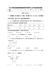 2024年四川省成都市树德协进中学数学九上开学达标测试试题【含答案】