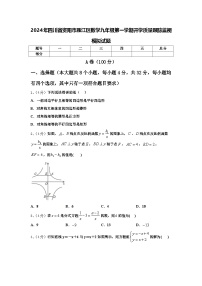 2024年四川省资阳市雁江区数学九年级第一学期开学质量跟踪监视模拟试题【含答案】