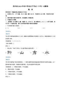 2024年贵州省中考数学真题（解析版）