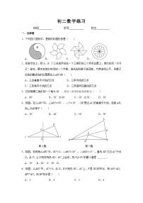 江苏省苏州市苏州高新区第一初级中学校2024—2025学年上学期八年级数学月考试卷