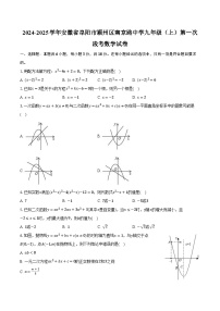 2024-2025学年安徽省阜阳市颍州区南京路中学九年级（上）第一次段考数学试卷（含解析）