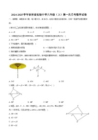 2024-2025学年吉林省实验中学八年级（上）第一次月考数学试卷（含解析）