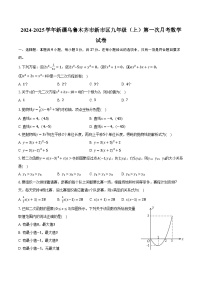 2024-2025学年新疆乌鲁木齐市新市区九年级（上）第一次月考数学试卷（含解析）