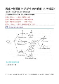 中考数学考前必刷题型突破方案(安徽专版)提分冲刺预测05关于中点的联想(4种类型)(模拟18题真题4题)特训(原卷版+解析)