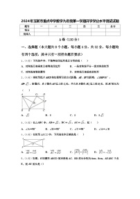 2024年玉树市重点中学数学九年级第一学期开学学业水平测试试题【含答案】