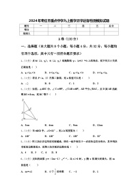 2024年枣庄市重点中学九上数学开学达标检测模拟试题【含答案】