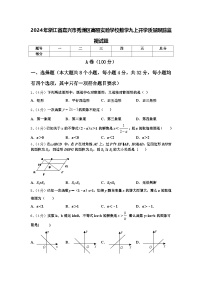 2024年浙江省嘉兴市秀洲区高照实验学校数学九上开学质量跟踪监视试题【含答案】