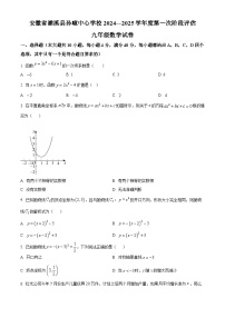 安徽省淮北市 濉溪县孙疃中心学校2024-2025学年九年级上学期9月月考数学试题（原卷版）