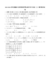 _安徽省六安市裕安区青山路初级中学2023-2024学年八年级上学期期中数学试卷