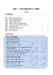 初中22.3 相似三角形的性质课时训练