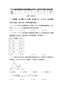 2025届安徽省明光市明光镇映山中学九上数学开学复习检测试题【含答案】