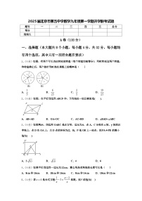 2025届北京市第五中学数学九年级第一学期开学联考试题【含答案】