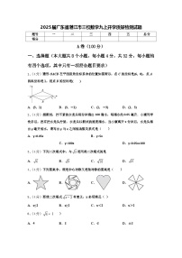 2025届广东省湛江市三校数学九上开学质量检测试题【含答案】