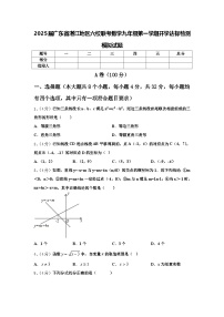 2025届广东省湛江地区六校联考数学九年级第一学期开学达标检测模拟试题【含答案】