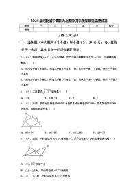 2025届河北省宁晋县九上数学开学质量跟踪监视试题【含答案】