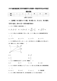 2025届河南省周口市扶沟县数学九年级第一学期开学学业水平测试模拟试题【含答案】