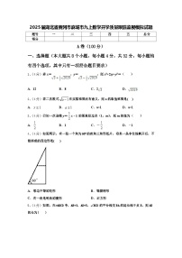 2025届湖北省黄冈市麻城市九上数学开学质量跟踪监视模拟试题【含答案】