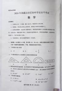 2024年西藏中考数学试题