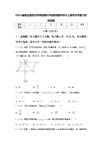 2025届湖北省利川市谋道镇长坪民族初级中学九上数学开学复习检测试题【含答案】