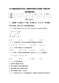 2025届湖北省武汉市武汉一初慧泉中学数学九年级第一学期开学综合测试模拟试题【含答案】