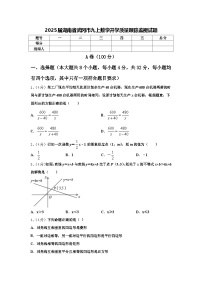 2025届湖南省武冈市九上数学开学质量跟踪监视试题【含答案】