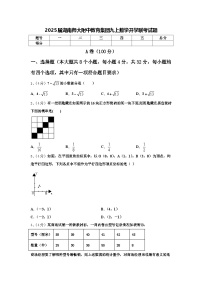 2025届湖南师大附中教育集团九上数学开学联考试题【含答案】