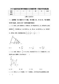 2025届吉林省长春市绿园区九年级数学第一学期开学经典试题【含答案】