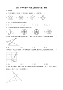 2024年中考数学一轮复习综合练习题：旋转