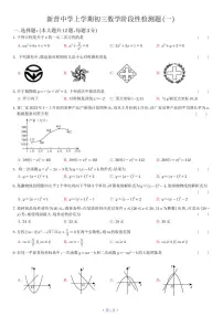 山东省日照市东港区新营中学2024-2025学年九年级上学期10月月考数学试卷
