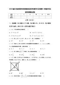 2025届江苏省常州市武进星辰实验学校数学九年级第一学期开学达标检测模拟试题【含答案】