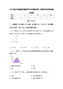 2025届江苏省南通市南通中学九年级数学第一学期开学达标检测模拟试题【含答案】