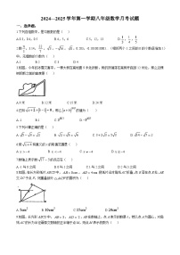 山东省青岛市即墨区2024-2025学年八年级上学期第一次月考数学试卷