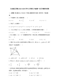 湖北省大冶市城区四校2024-2025学年上学期九年级第一次月考数学试卷