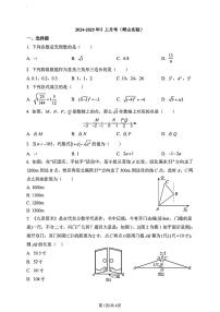 山东省青岛市崂山区实验学校2024-2025学年八年级上学期10月考数学试卷