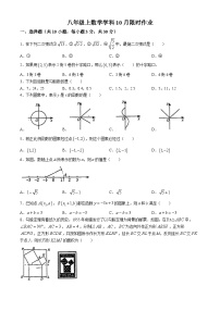 陕西省西安市雁塔区陕西师范大学附属中学2024-2025学年八年级上学期第一次月考数学试题(无答案)