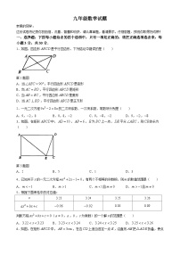 山东省枣庄市薛城区奚仲中学五校联考2024-2025学年九年级上学期10月月考数学试题(无答案)