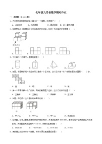 辽宁省阜新市实验中学2024-2025学年七年级上学期九月限时作业（月考）数学试卷