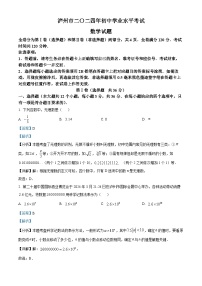 2024年四川省泸州市中考数学真题（解析版）