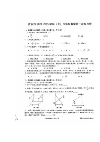 江西省吉安市2024-2025学年八年级上学期第一次月考数学试题