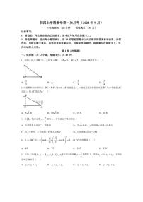 [数学]山东省泰安市泰山区2024～2025学年上学期九年级第一次月考试卷(有答案)
