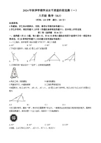 广西南宁市青秀区凤岭北路中学2024-2025学年八年级上学期10月月考数学试题(无答案)