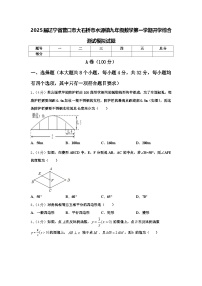 2025届辽宁省营口市大石桥市水源镇九年级数学第一学期开学综合测试模拟试题【含答案】