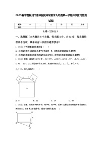 2025届宁夏银川市唐徕回民中学数学九年级第一学期开学复习检测试题【含答案】