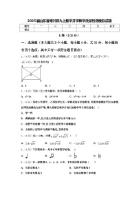 2025届山东省博兴县九上数学开学教学质量检测模拟试题【含答案】