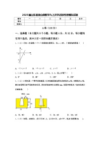 2025届山东省梁山县数学九上开学达标检测模拟试题【含答案】