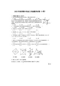 湖北省黄石市有色第一中学2022-2023学年上学期八年级期中考试数学试卷