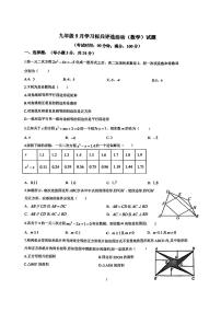 山东省青岛市李沧区海诺学校2024-2025学年九年级数学上学期第一次月考试卷