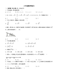 甘肃省张掖市甘州区某学校2024--2025学年上学期八年级数学第一次月考试卷(无答案)