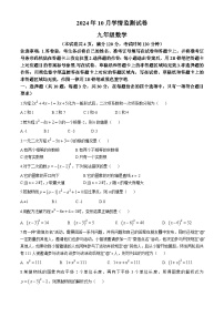 湖北省荆州市2024-2025学年九年级上学期10月月考数学试题