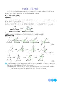 全等模型-手拉手模型--常见几何模型归纳学案-中考数学专题